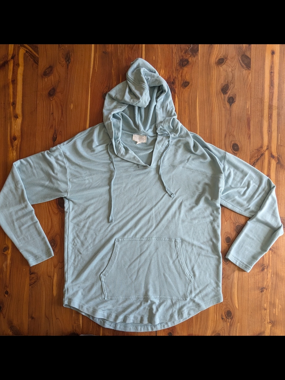 Lou & Grey Light Aqua Blue Hoodie Sweatshirt